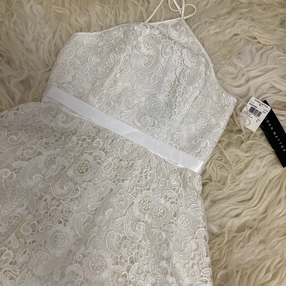 AIDAN MATTOX Lace Knee-Length Dress - Picture 5 of 12